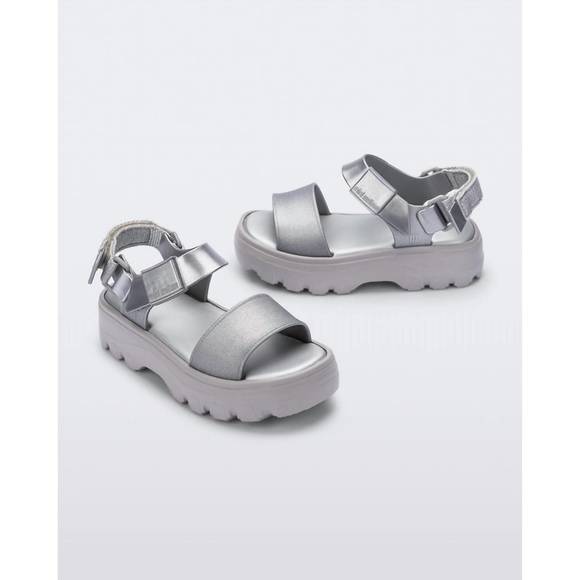 NEW MINI MELISSA women's kick off sandal in silver - Picture 1 of 3